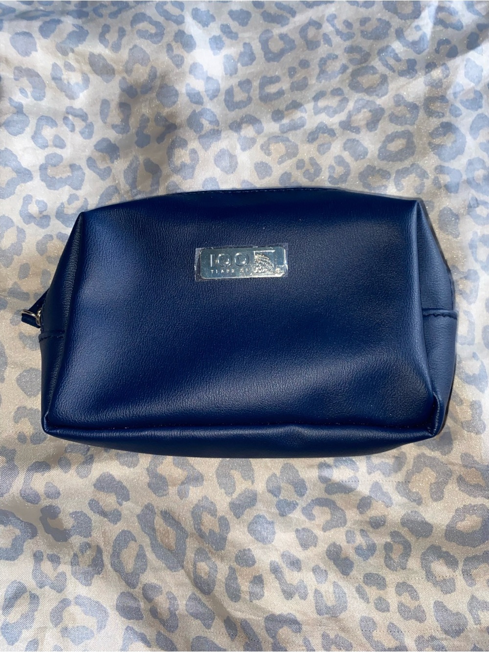Navy blue united airlines 100th pouch
